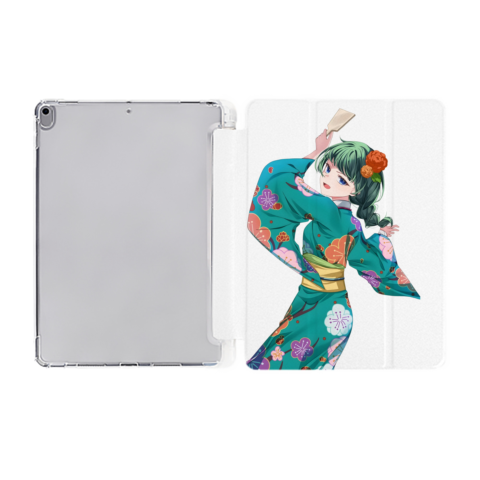 （画像用） 薬屋のひとりごと The Apothecary Diaries IPad ケース ペン収納付き 三つ折りスタンド PUレザー×シリコン 対応機種9.5/10.5/10.9インチ